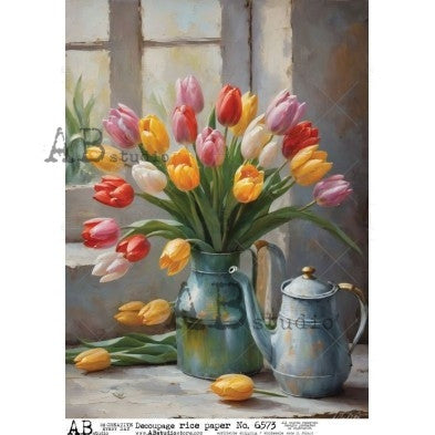 Tulips by the Window – Spring Still Life