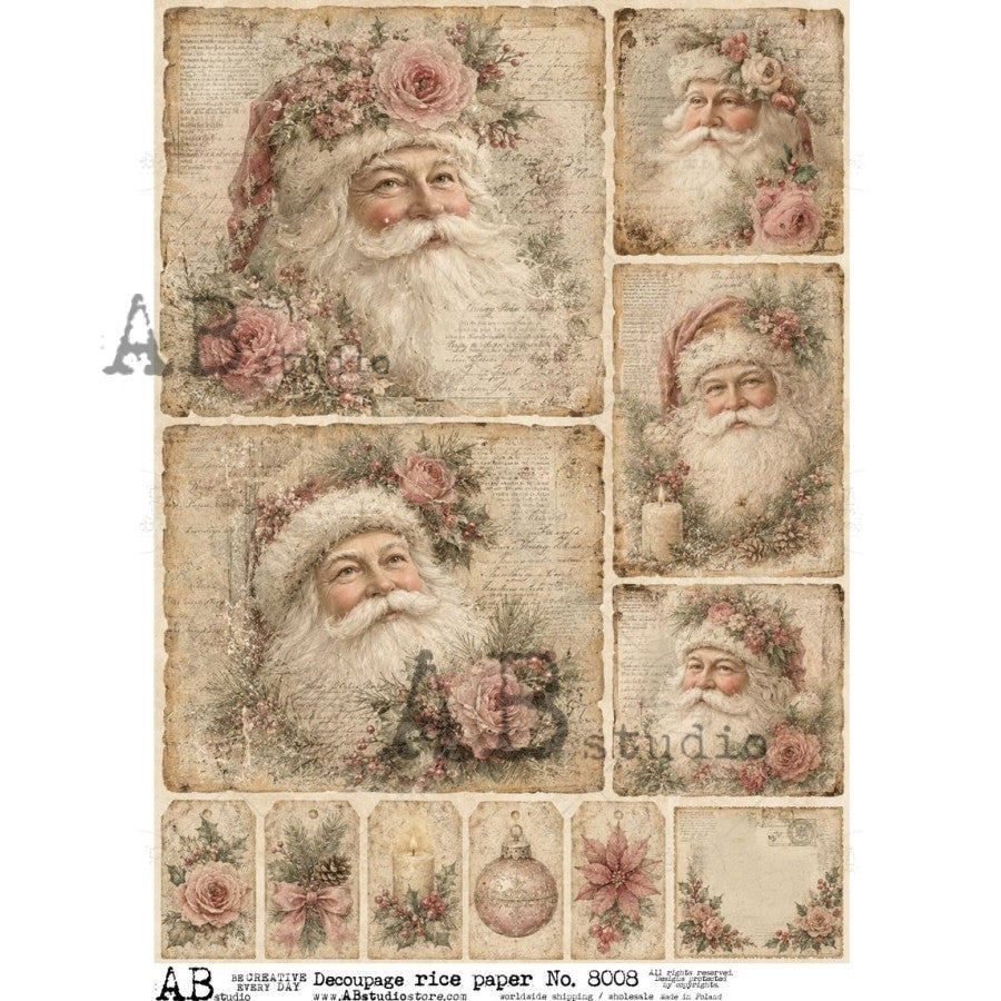 Decoupage rice paper A4 ID-8008