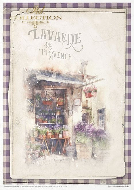 ITD Collection Provence Scented with Lavender 2 11 Pack Rice Paper