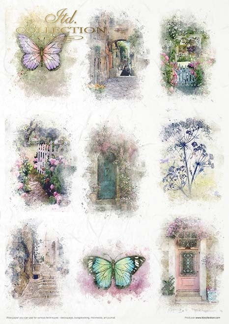 ITD Collection Rice Paper Pack of 11 Garden of Dreams