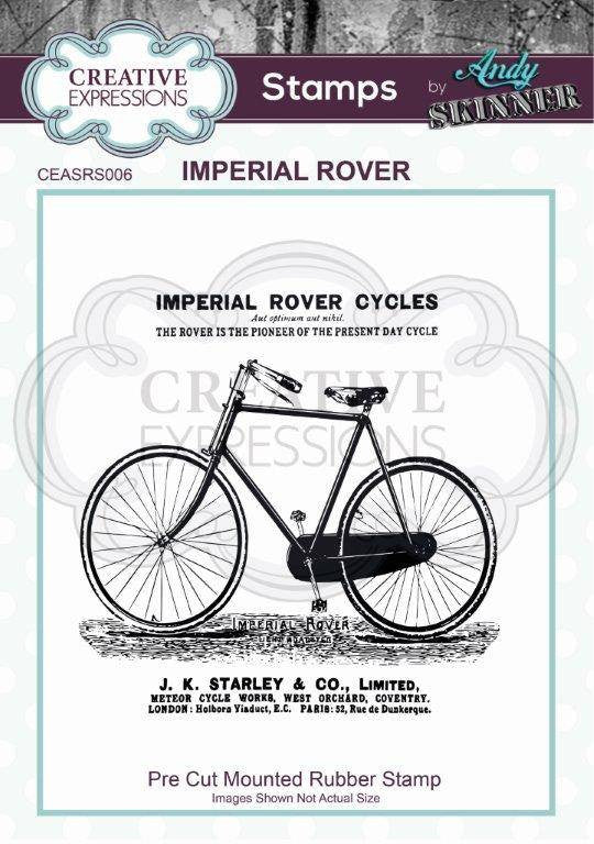 Creative Expressions Andy Skinner Imperial Rover Rubber Stamp 3.9 in x 3.9 in