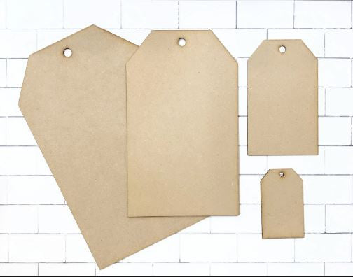 Decoupage Queen / Life Beautiful HDF Blank Tags