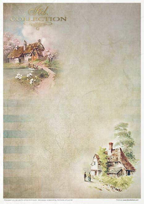 ITD Collection Rice Paper Pack of 11 A4 Spring Impressions