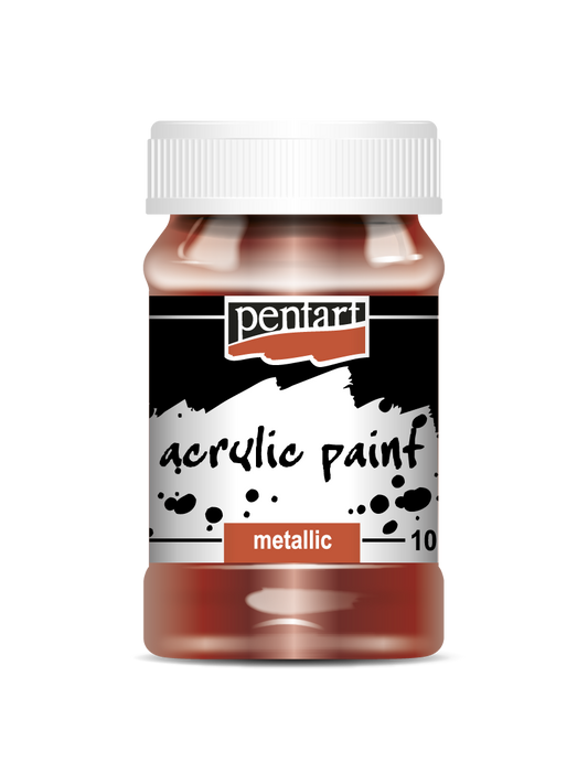 Acrylic paint metallic 100 ml bourdon