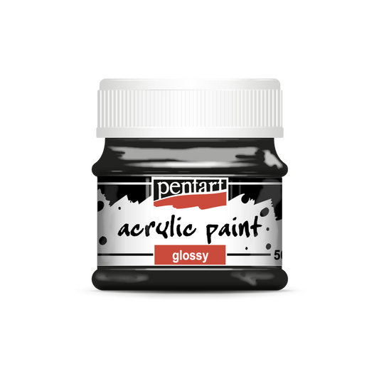 Acrylic paint glossy 50 ml black