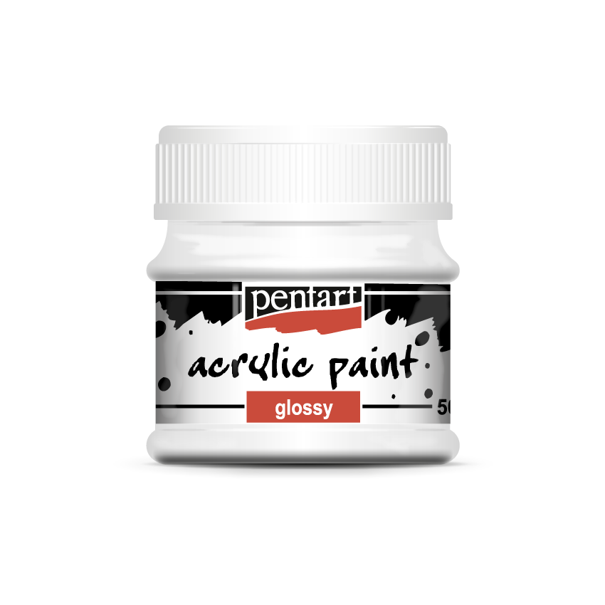 Acrylic paint glossy 50 ml white