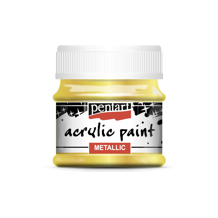 Acrylic paint metallic 50 ml baroque gold