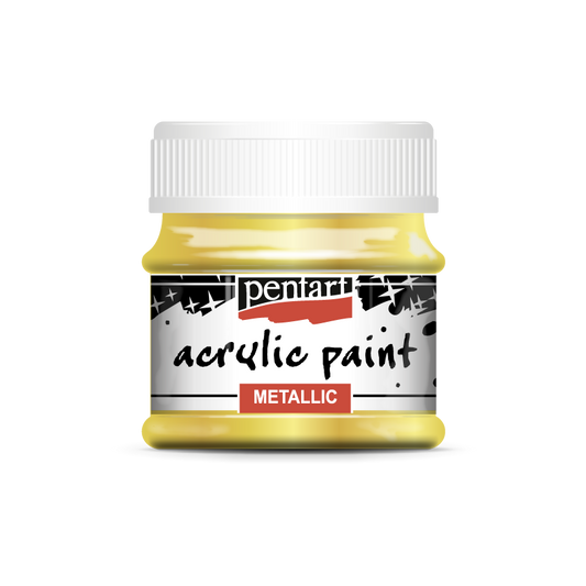 Acrylic paint metallic 50 ml baroque gold
