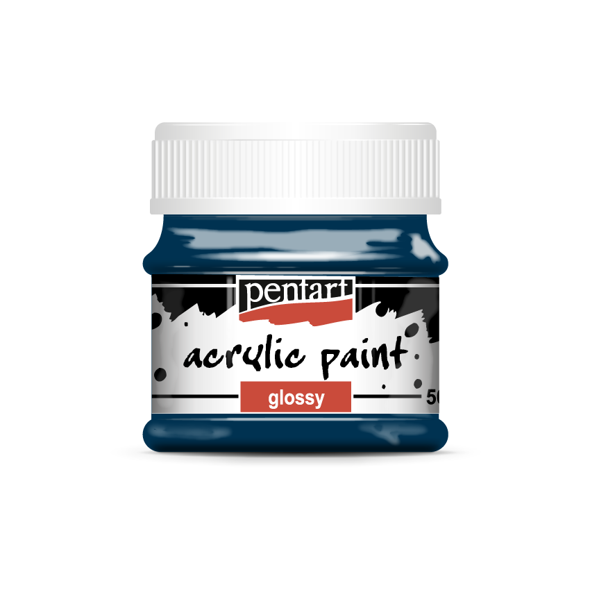 Acrylic paint glossy 50 ml indigo blue