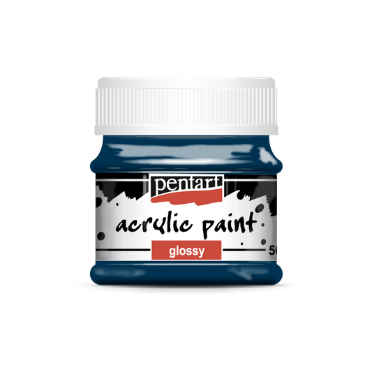 Acrylic paint glossy 50 ml indigo blue