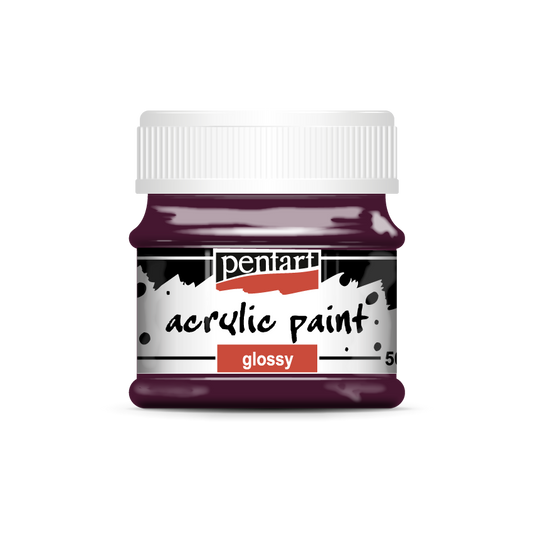 Acrylic paint glossy 50 ml eggplant