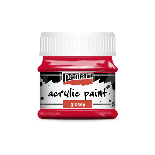 Acrylic paint glossy 50 ml lipstick red