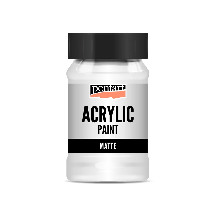 Acrylic paint matte Titan White