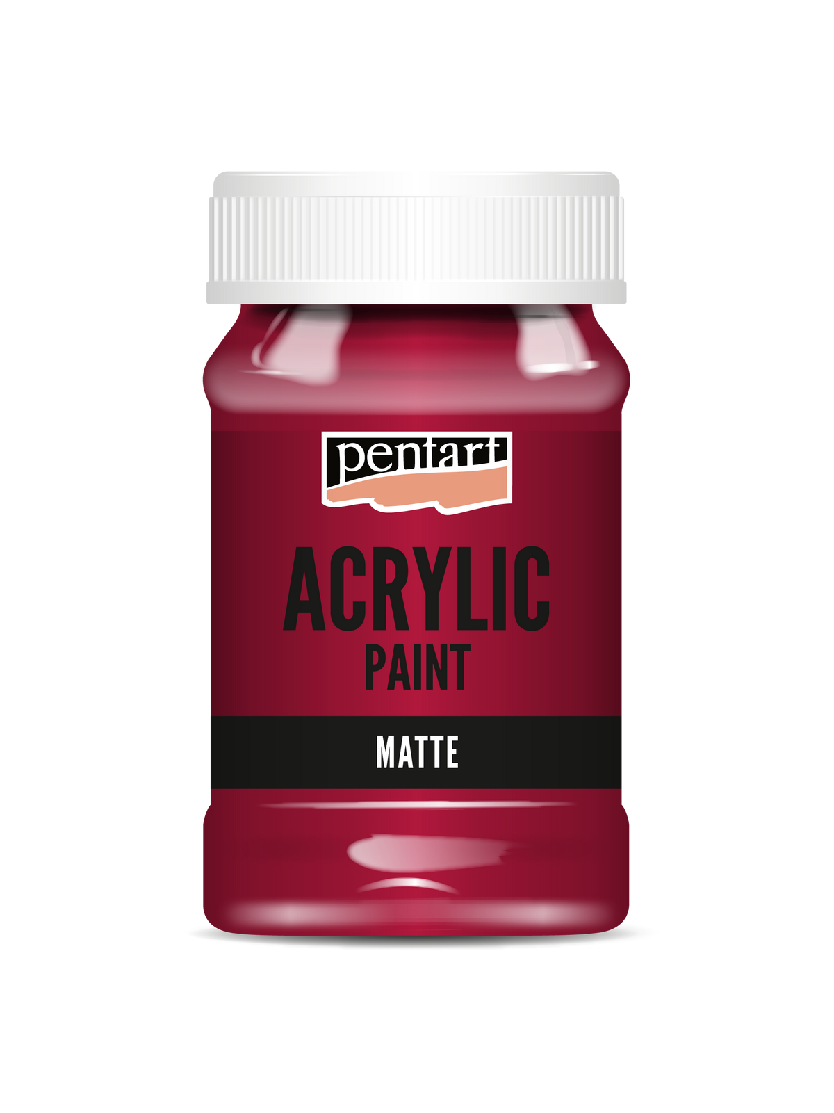 Acrylic paint matte Carmin