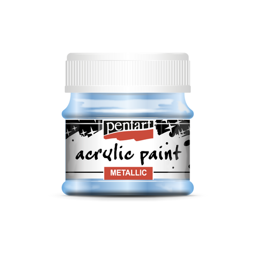 Acrylic paint metallic Light Blue