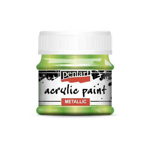 Acrylic paint metallic Light Green