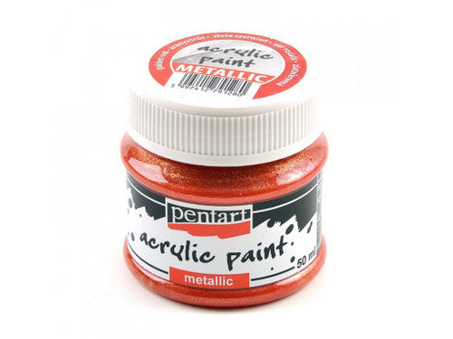Acrylic paint metallic Golden Red