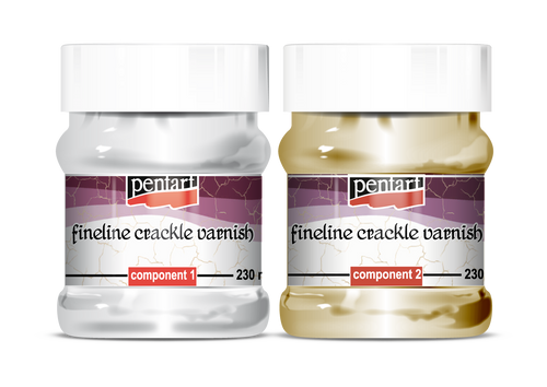 Fineline crackle varnish, 2 components