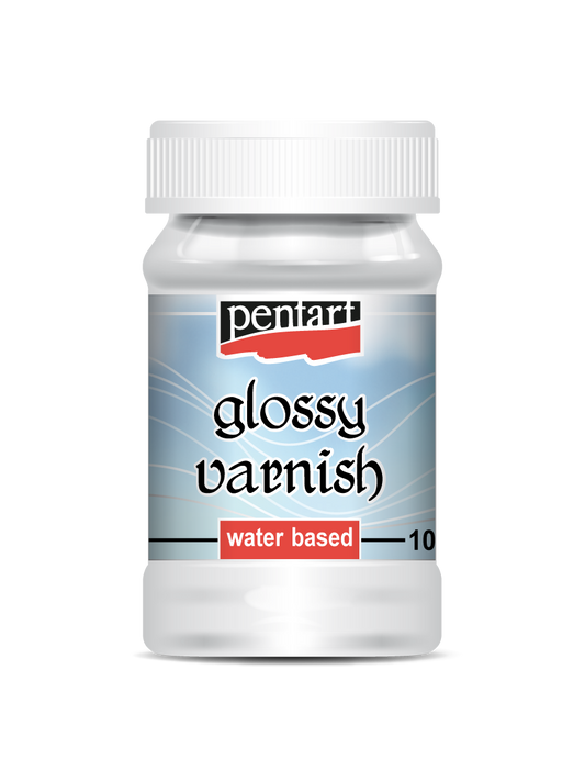 Glossy varnish, water based, 100 ml