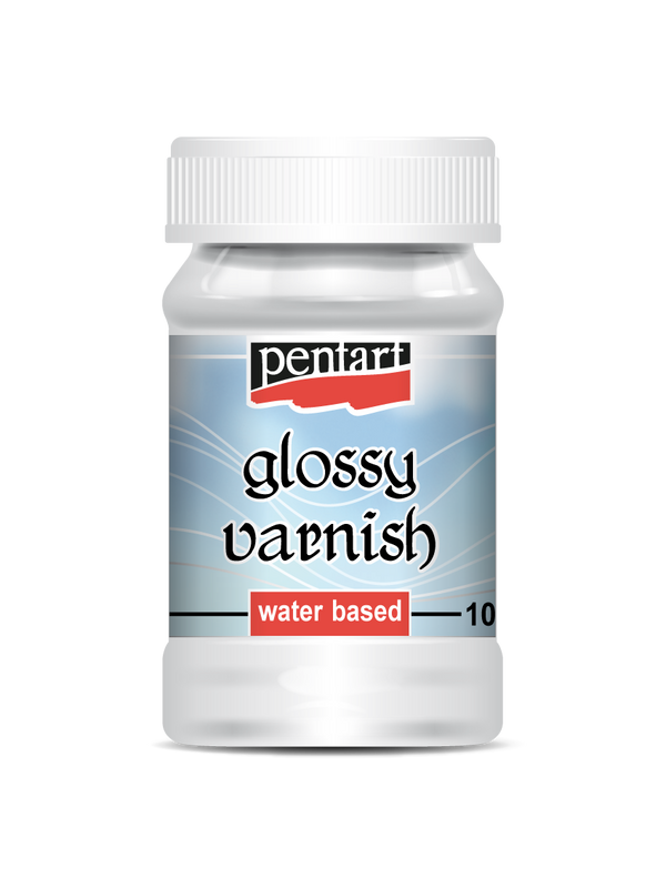 Glossy varnish, water based, 100 ml