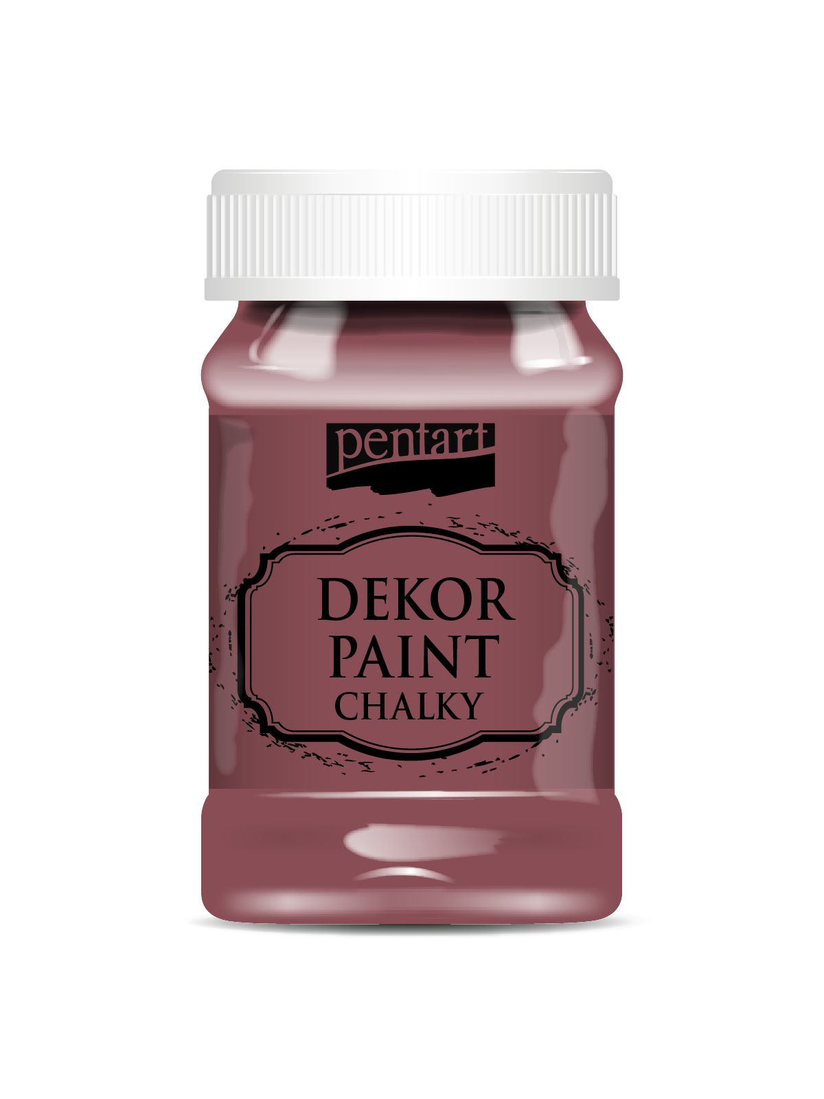 Dekor paint chalky Burgundy red