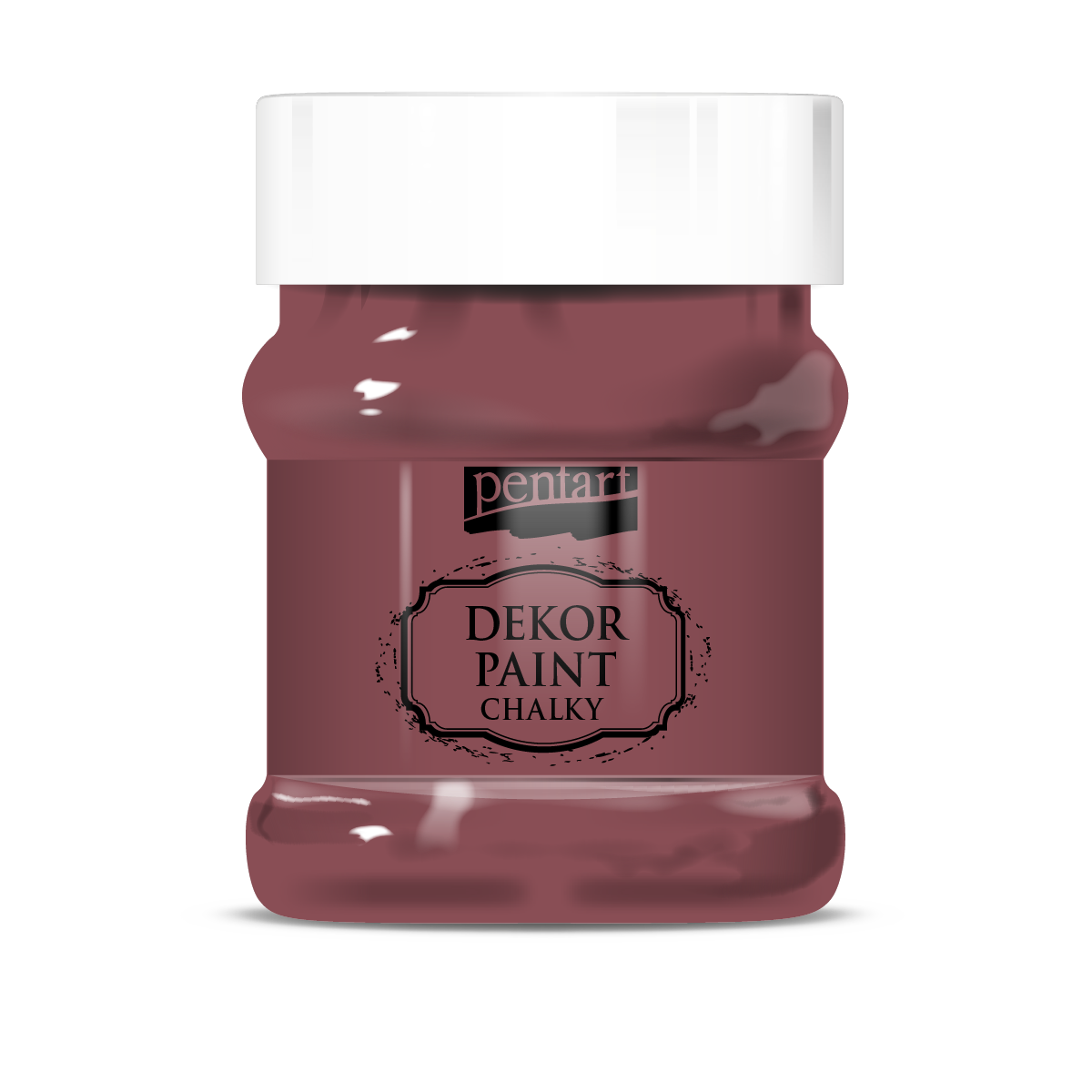 Dekor paint chalky Burgundy red