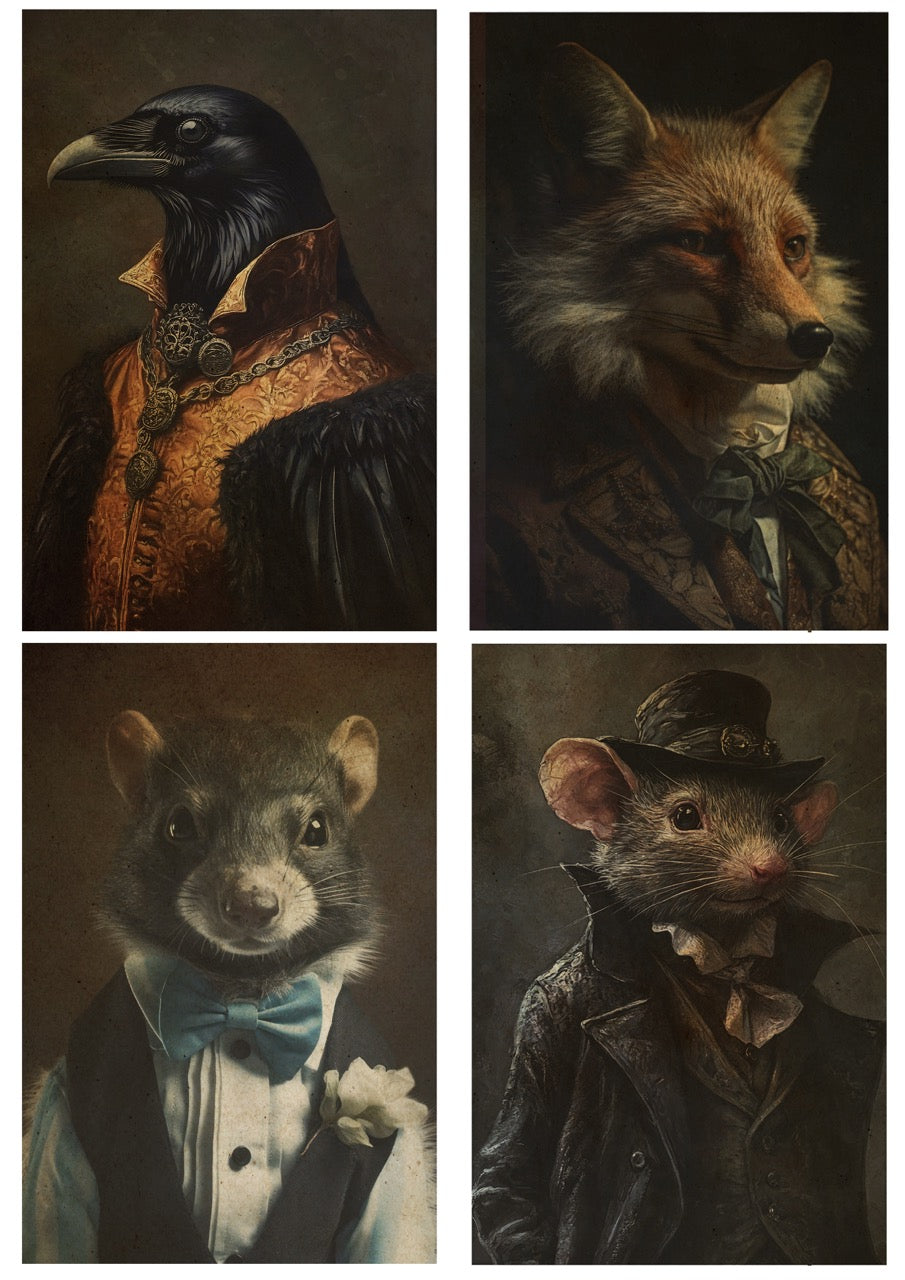 Pet Portraits II - Midnight Echoes - Olga Heldwein
