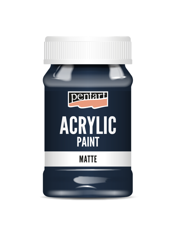 Acrylic paint matte Indigo Blue