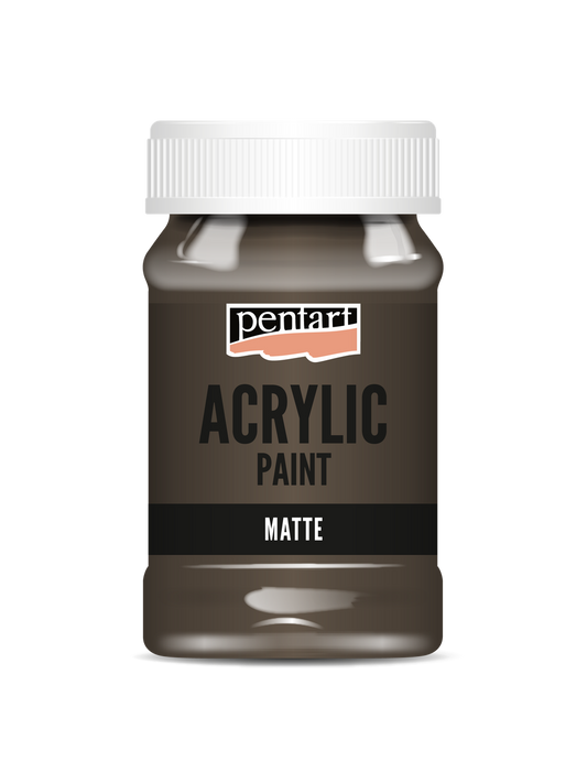 Acrylic paint matte Earthy Brown