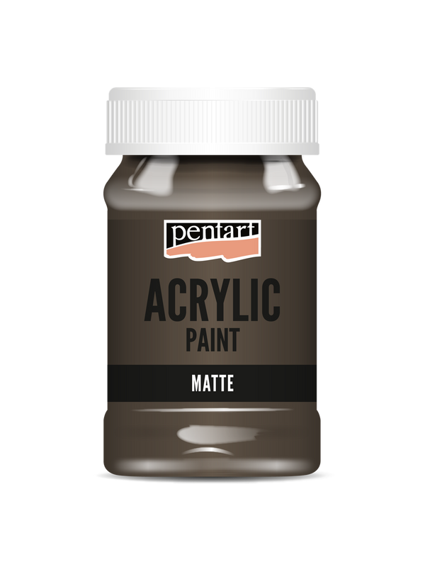 Acrylic paint matte Earthy Brown