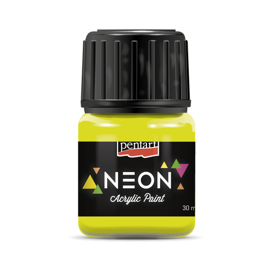 Pentart Neon Yellow Acrylic Paint 30 ml
