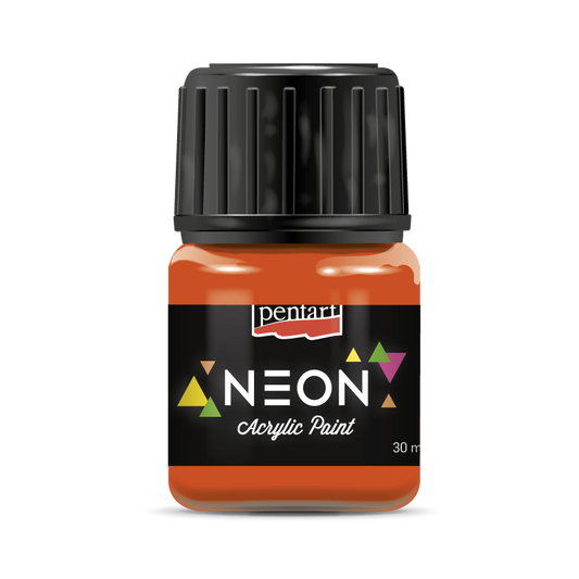 Pentart Neon Orange Acrylic Paint 30 ml