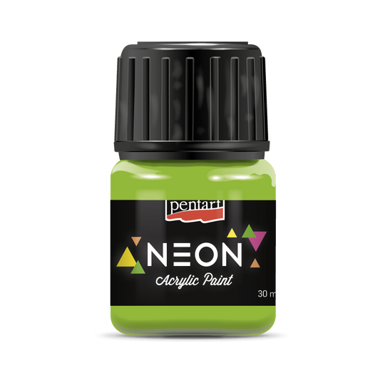 Pentart Neon Green Acrylic Paint 30 ml