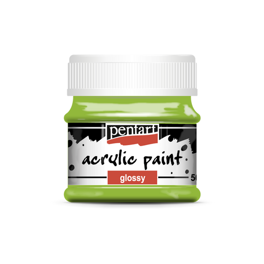 Acrylic paint glossy 50 ml apple green