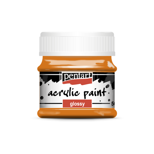 Acrylic paint glossy 50 ml orange