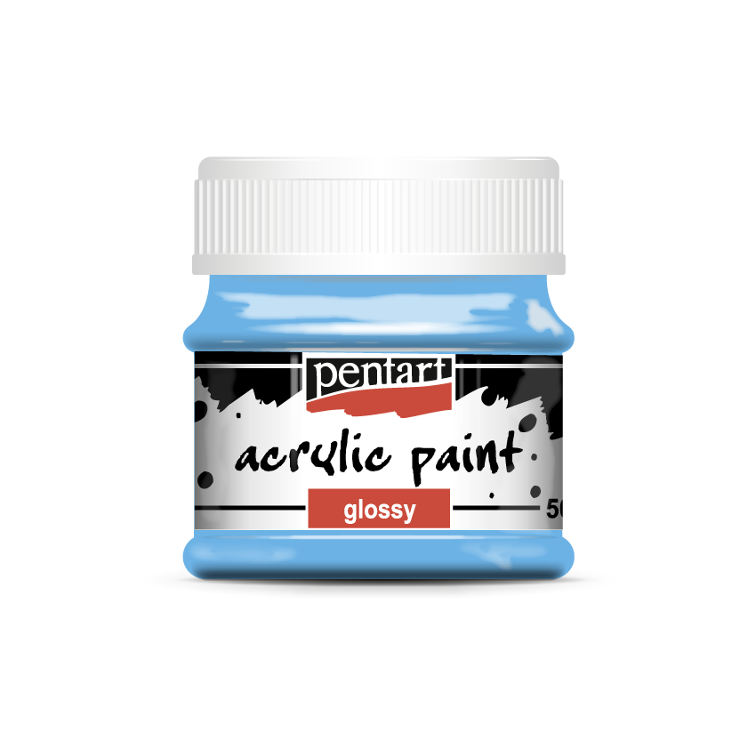 Acrylic paint glossy 50 ml light blue
