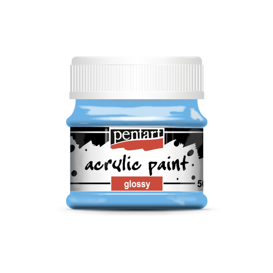 Acrylic paint glossy 50 ml light blue