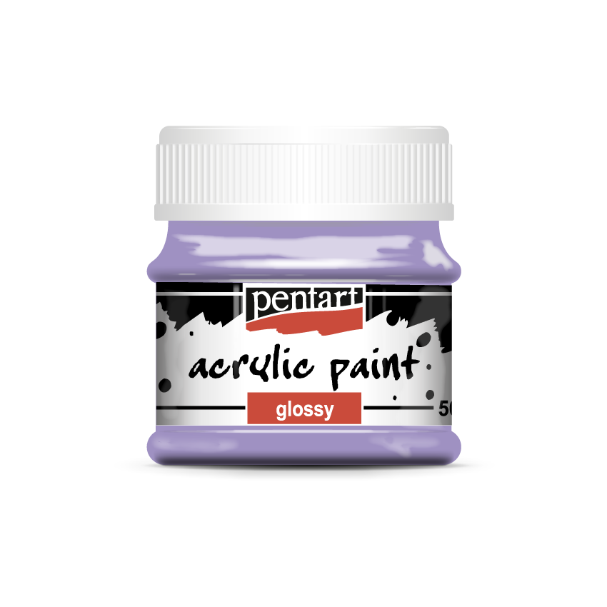 Acrylic paint glossy 50 ml light violet