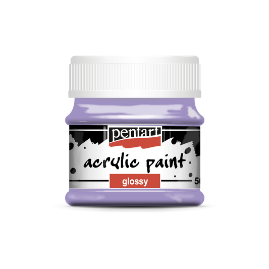 Acrylic paint glossy 50 ml light violet