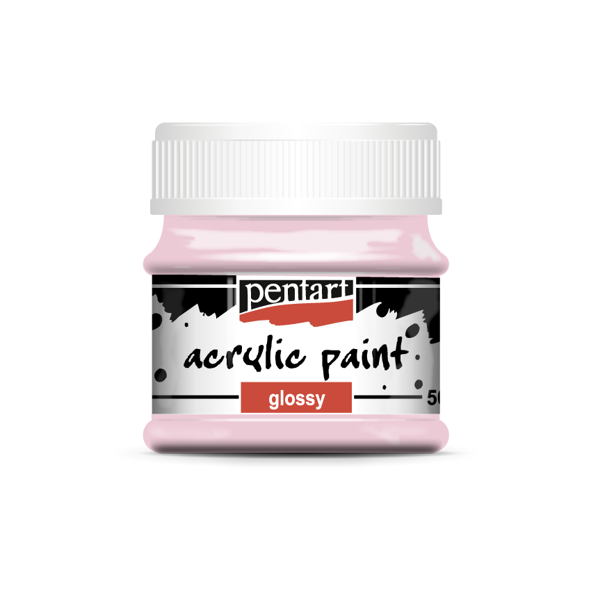 Acrylic paint glossy 50 ml rose