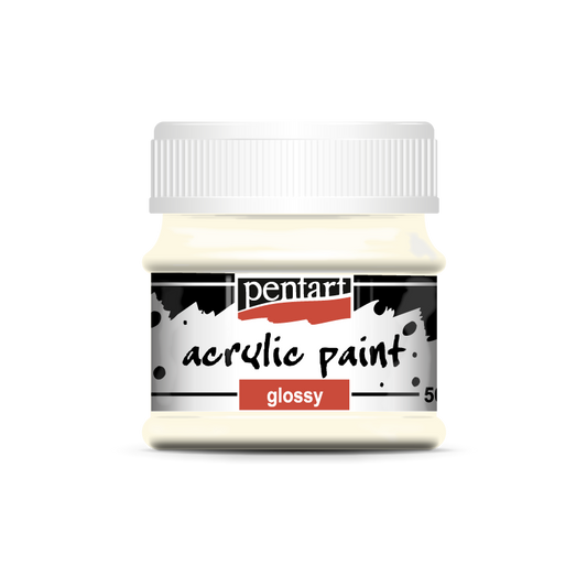 Acrylic paint glossy 50 ml ivory