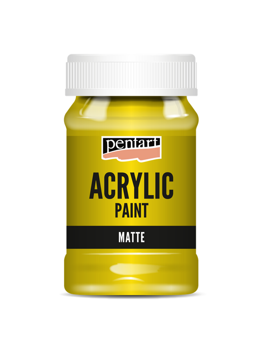 Acrylic paint matte Yellow