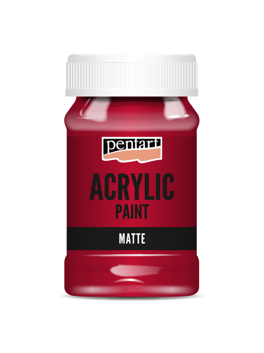 Acrylic paint matte Red