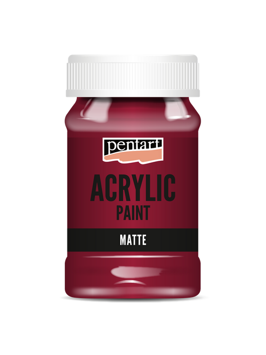 Acrylic paint matte Red Wine