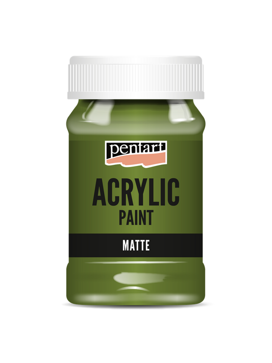 Acrylic paint matte Olive