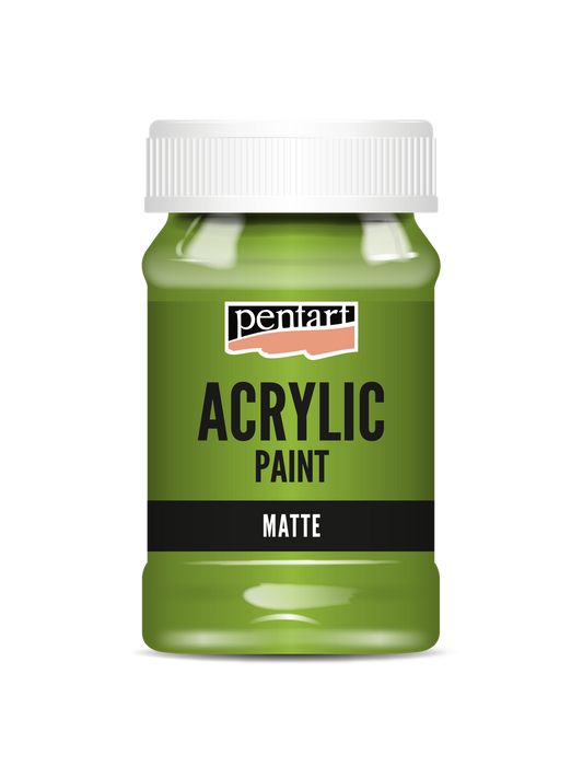 Acrylic paint matte Apple Green