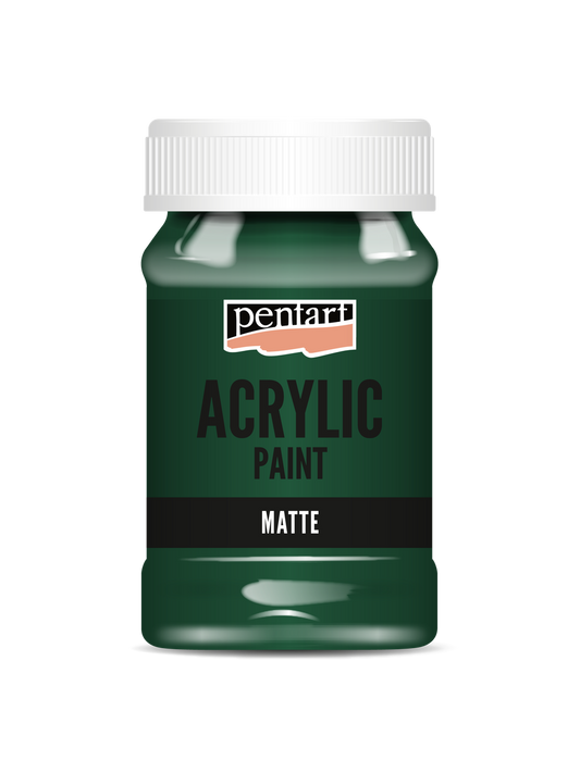 Acrylic paint matte Pine Green