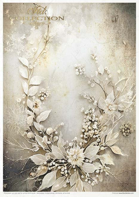 ITD Collection Rice Paper Pack Winter Bouquet