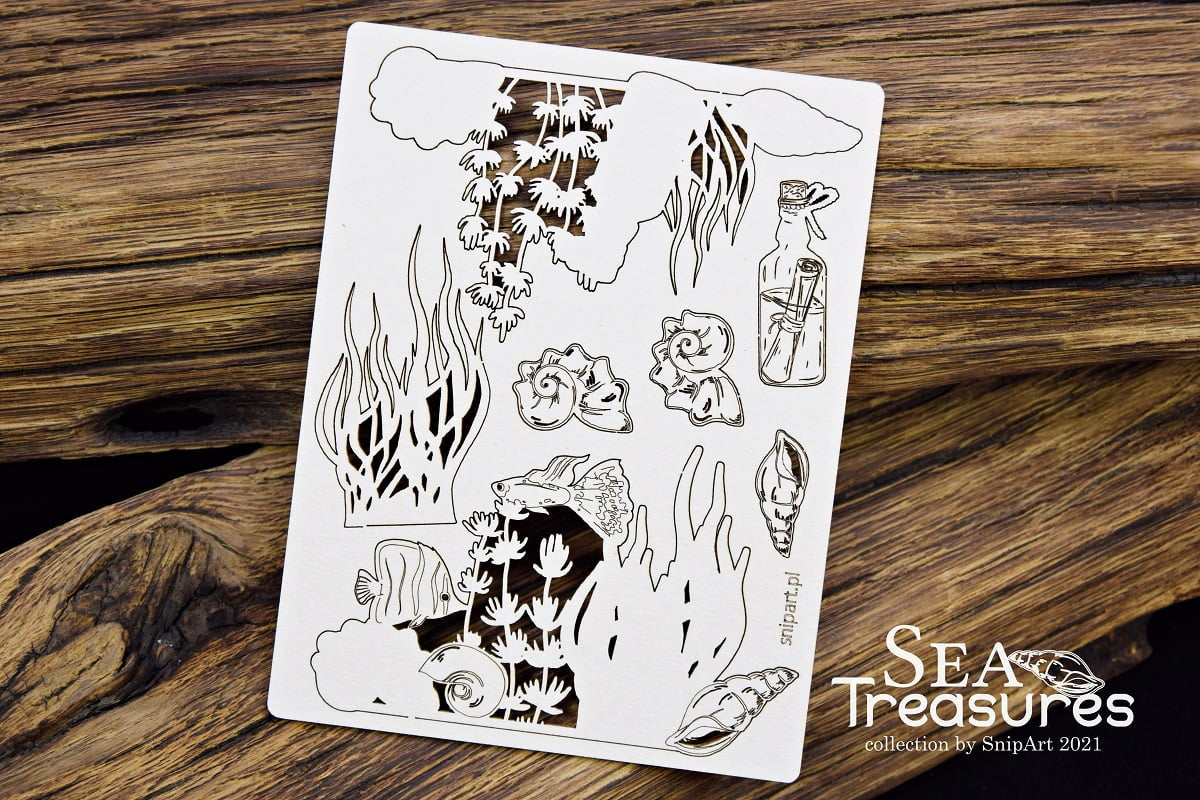 Snipart Sea Treasures  Layered Borders 1