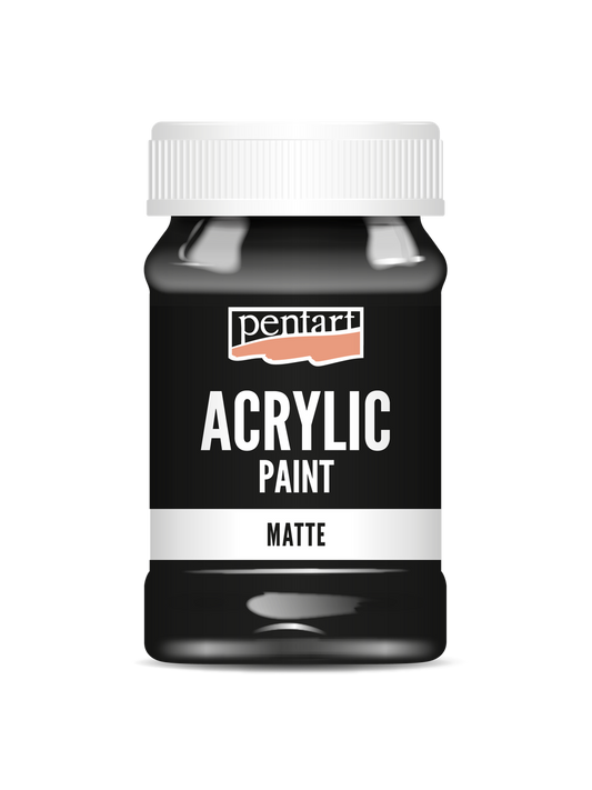 Acrylic paint matte Black